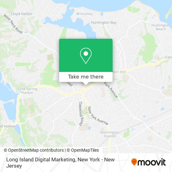 Long Island Digital Marketing map