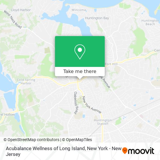 Mapa de Acubalance Wellness of Long Island