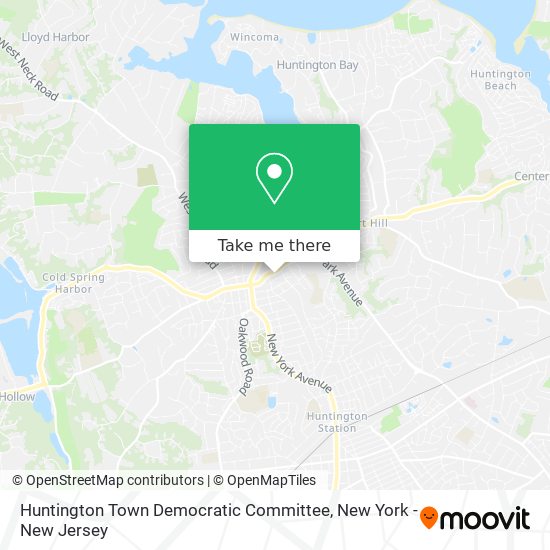 Huntington Town Democratic Committee map