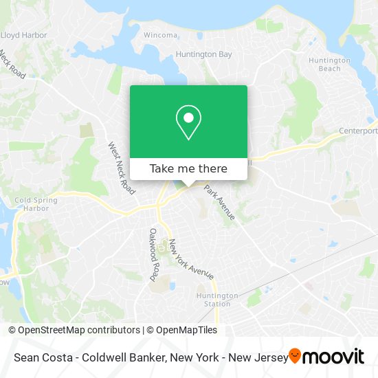 Mapa de Sean Costa - Coldwell Banker