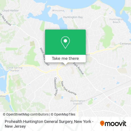 Mapa de Prohealth Huntington General Surgery