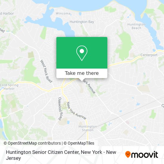 Huntington Senior Citizen Center map