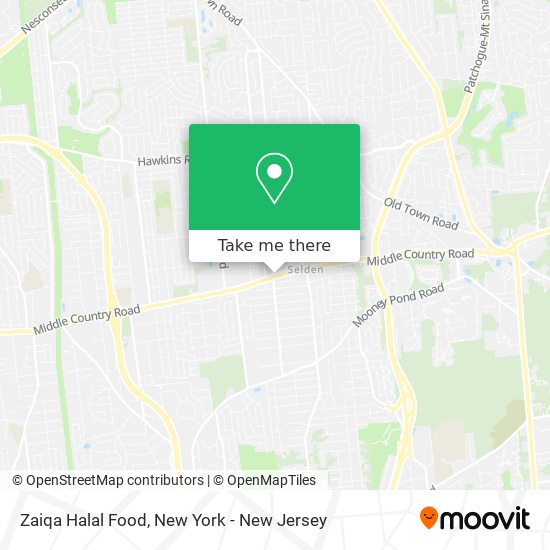 Zaiqa Halal Food map