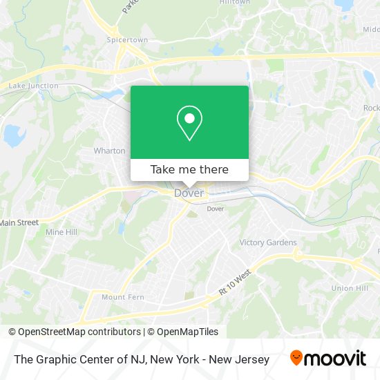 The Graphic Center of NJ map