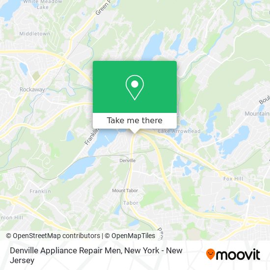 Denville Appliance Repair Men map