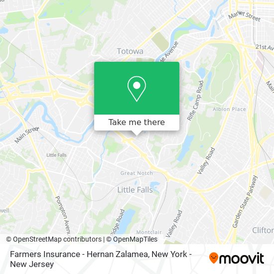 Farmers Insurance - Hernan Zalamea map