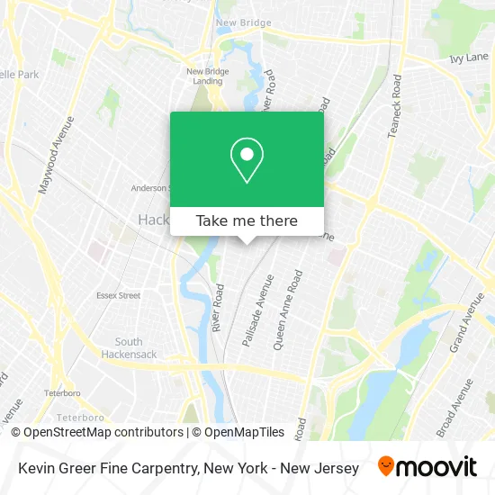 Mapa de Kevin Greer Fine Carpentry