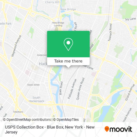 USPS Collection Box - Blue Box map