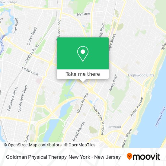 Goldman Physical Therapy map