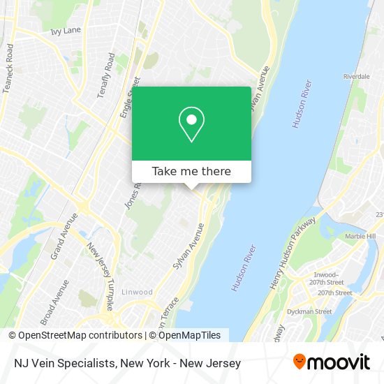 NJ Vein Specialists map