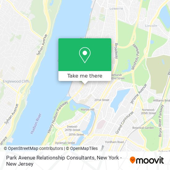 Park Avenue Relationship Consultants map