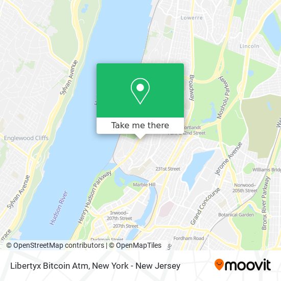 Mapa de Libertyx Bitcoin Atm