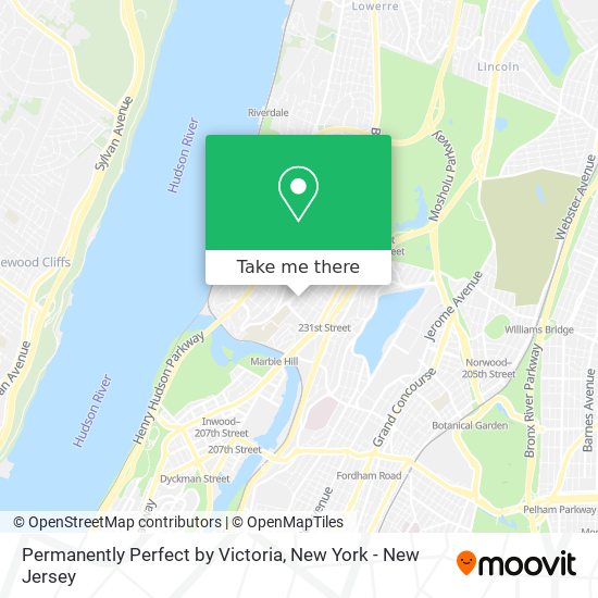 Permanently Perfect by Victoria map