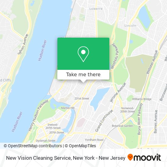 New Vision Cleaning Service map