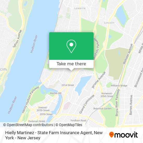 Mapa de Hielly Martinez - State Farm Insurance Agent