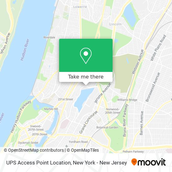 Mapa de UPS Access Point Location