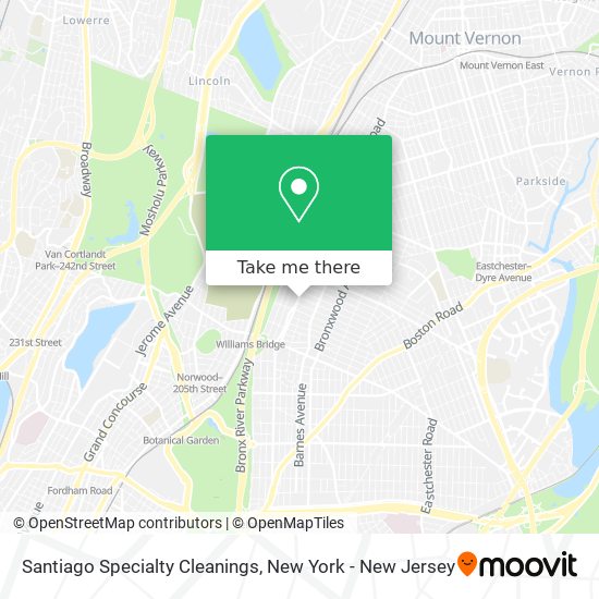 Mapa de Santiago Specialty Cleanings