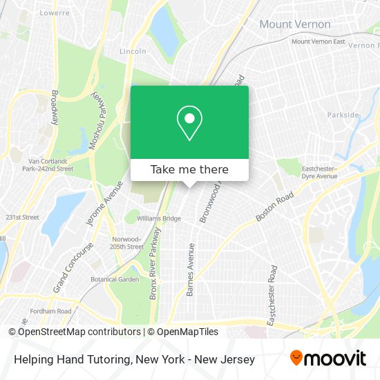 Helping Hand Tutoring map