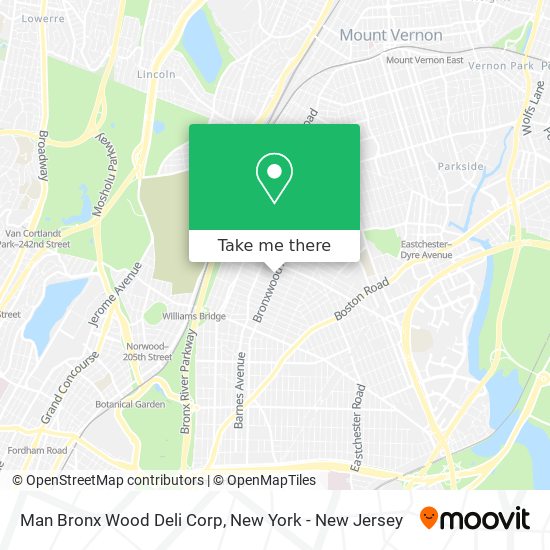 Mapa de Man Bronx Wood Deli Corp