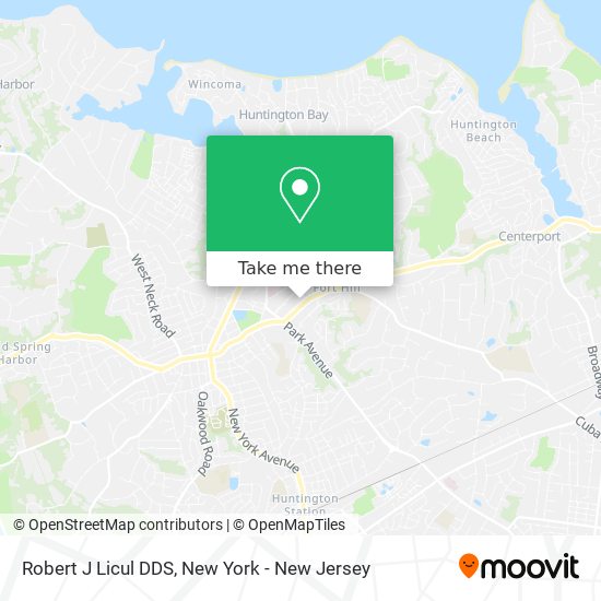 Robert J Licul DDS map