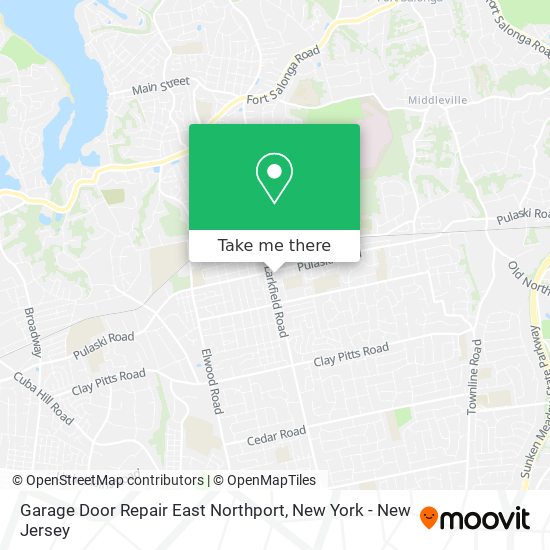 Garage Door Repair East Northport map