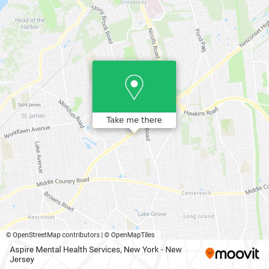 Mapa de Aspire Mental Health Services