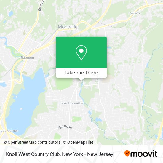 Knoll West Country Club map