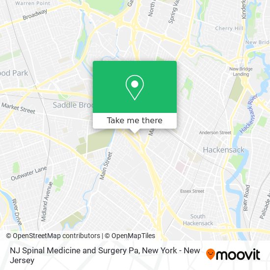 Mapa de NJ Spinal Medicine and Surgery Pa