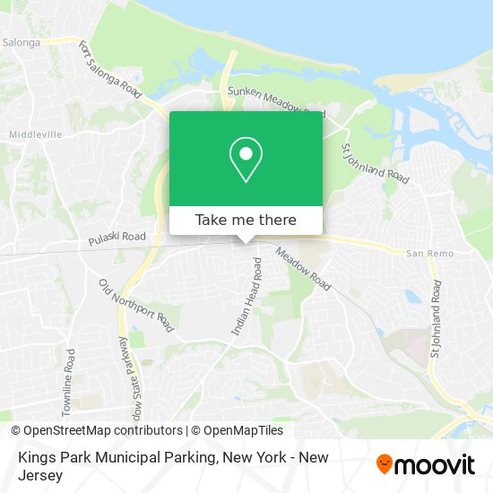 Mapa de Kings Park Municipal Parking