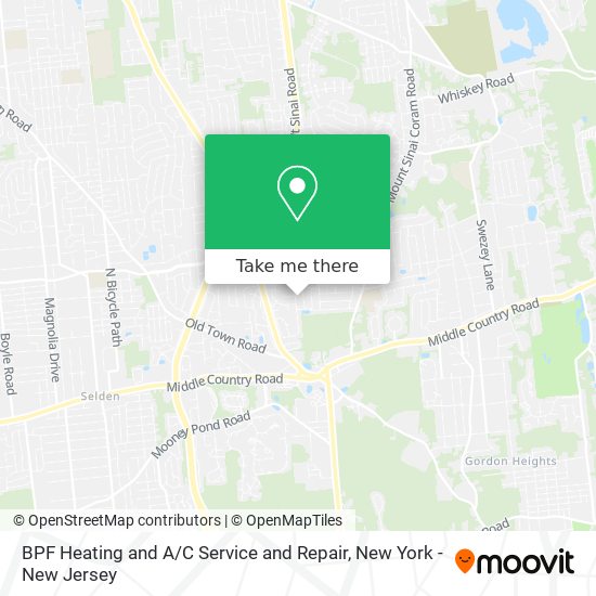 Mapa de BPF Heating and A / C Service and Repair