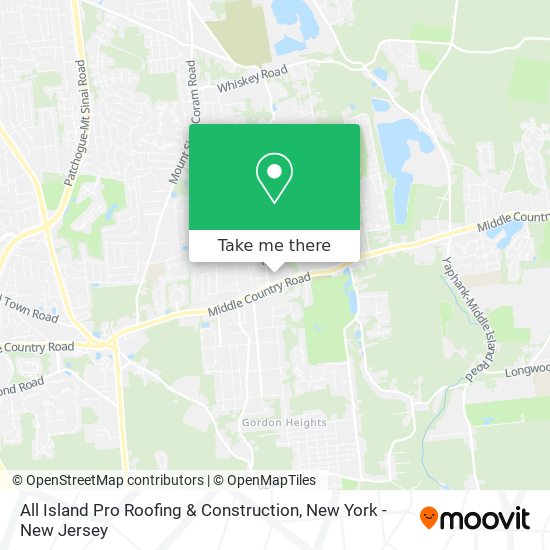 All Island Pro Roofing & Construction map