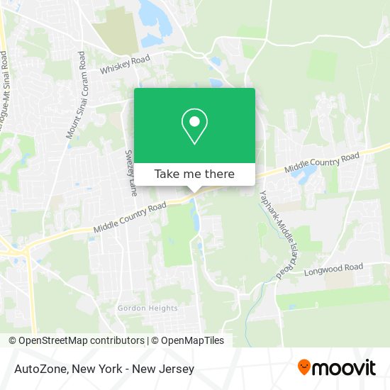 AutoZone map