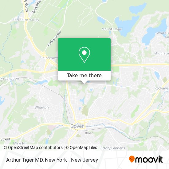 Arthur Tiger MD map