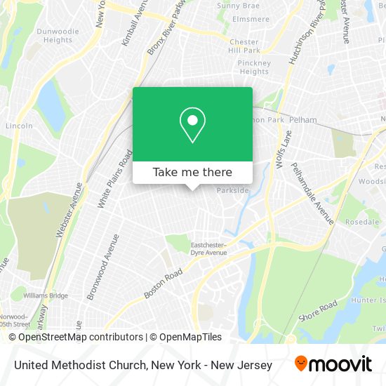 United Methodist Church map