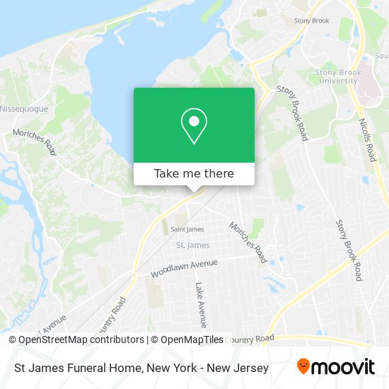 St James Funeral Home map