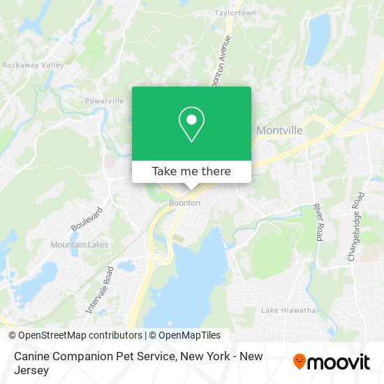 Canine Companion Pet Service map