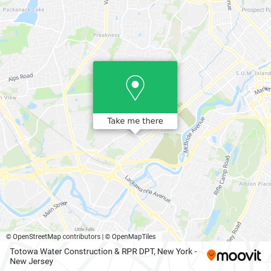 Mapa de Totowa Water Construction & RPR DPT