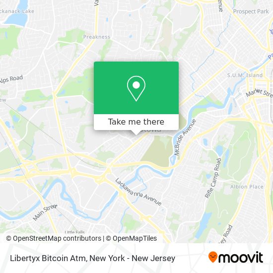 Mapa de Libertyx Bitcoin Atm