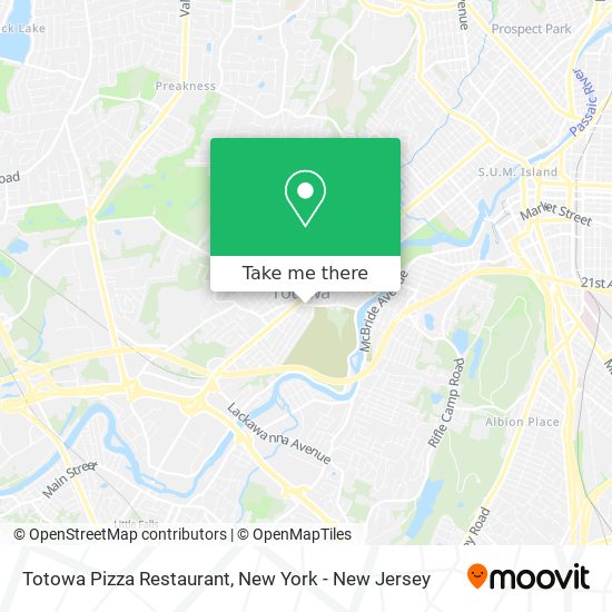 Totowa Pizza Restaurant map