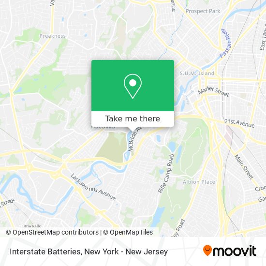 Interstate Batteries map