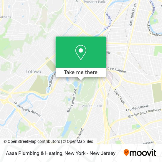 Aaaa Plumbing & Heating map