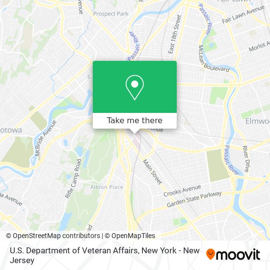 Mapa de U.S. Department of Veteran Affairs