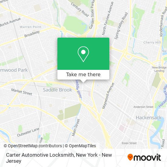 Carter Automotive Locksmith map