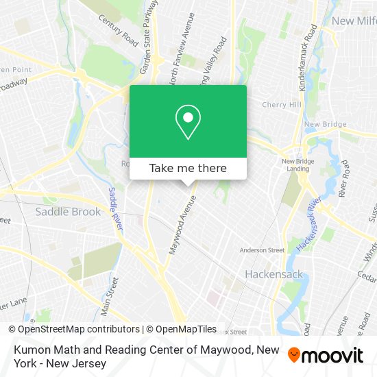Kumon Math and Reading Center of Maywood map