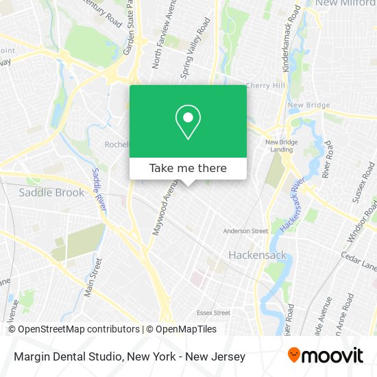 Margin Dental Studio map