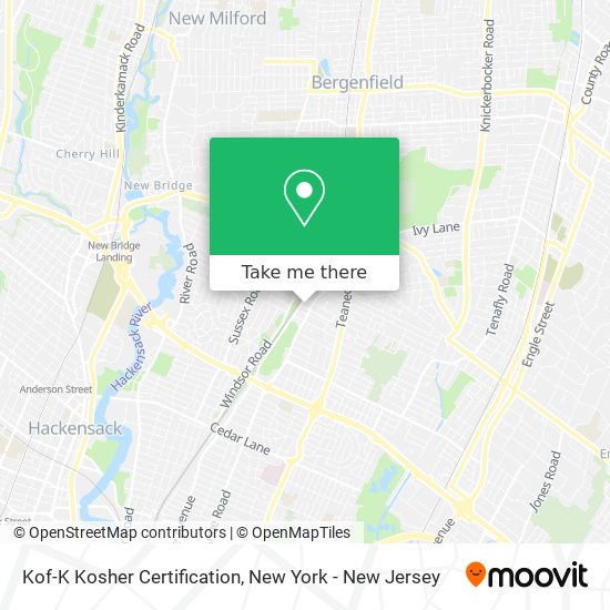 Kof-K Kosher Certification map