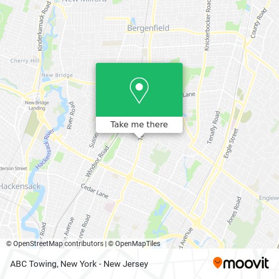 ABC Towing map