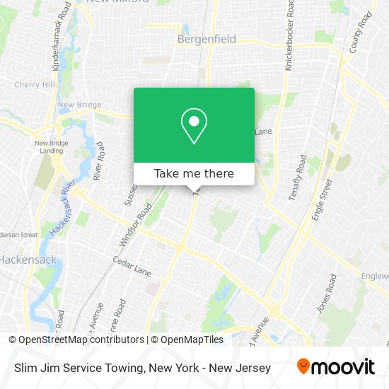 Slim Jim Service Towing map