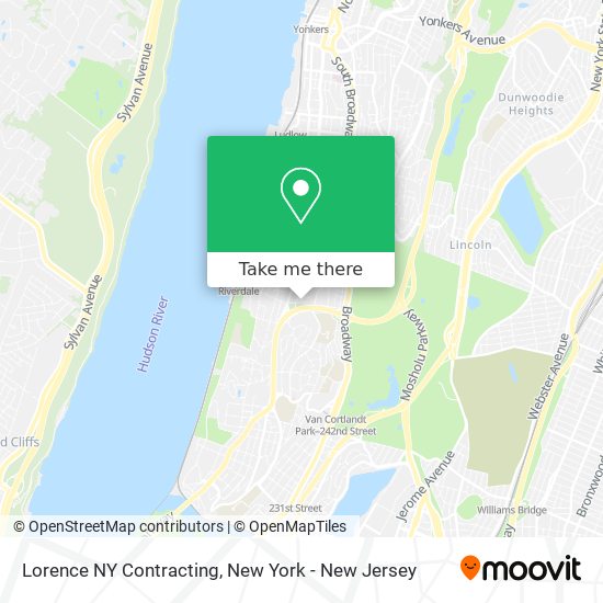 Lorence NY Contracting map