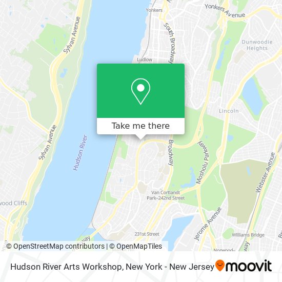 Hudson River Arts Workshop map